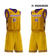 Cetakan sublimasi seragam bola keranjang sekolah tinggi untuk permainan rasmi